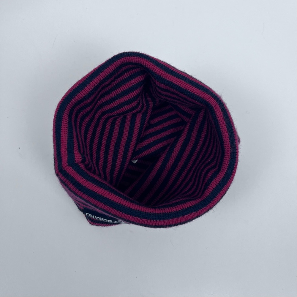 Subaru Unisex Striped Beanie/ Watch Cap One Size; Automobile, Cars, Outdoor - Picture 4 of 8